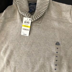 Men’s sweater size med beige NWT
